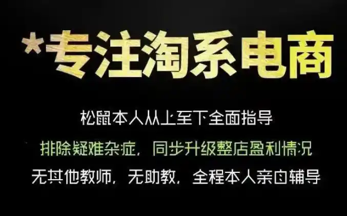 松鼠会电商VIP课程，从基础布局到高阶优化，助你掌握淘宝运营逻辑，提升店铺流量与转化(更新0910)-副业168副业网