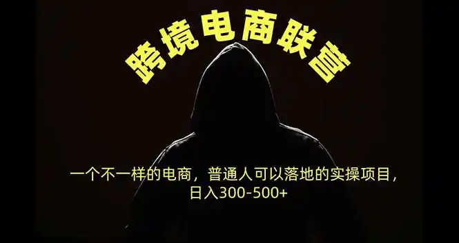 跨境电商联营,一个不一样的电商,普通人可操作日入300-500+-副业168副业网