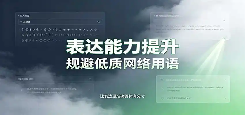 表达能力提升：语言塑造思想逻辑，规避低质网络用语，强化心智感知-副业168副业网