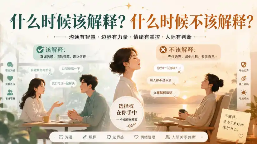 付费文章:什么时候该解释?什么时候不该解释?-副业168副业网