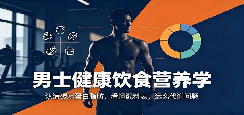 男士健康饮食营养学：认清碳水蛋白脂肪，看懂配料表，远离代谢问题-副业168副业网