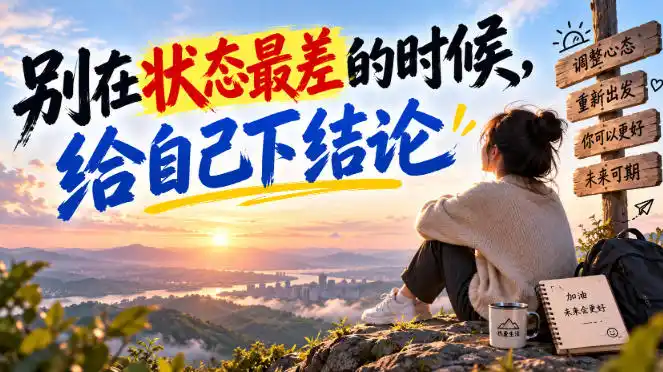 某公众号付费文章:别在状态最差的时候,给自己下结论-副业168副业网