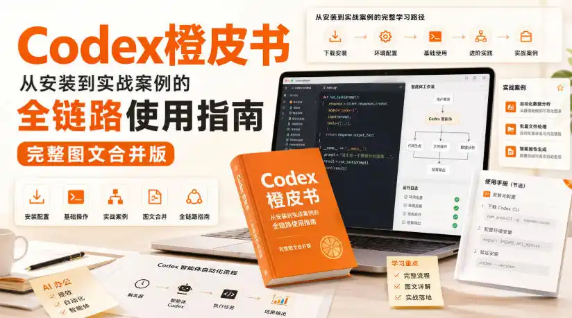Codex橙皮书,从安装到实战案例的全链路使用指南,完整图文合并版-副业168副业网