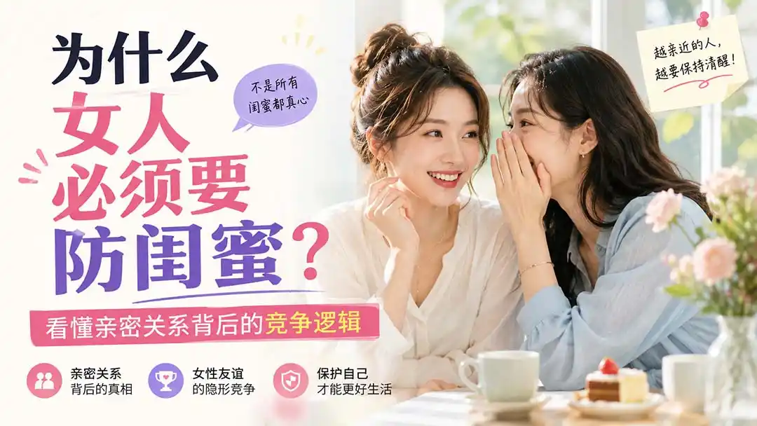 付费文章:为什么女人必须要防闺蜜?看懂亲密关系背后的竞争逻辑-副业168副业网