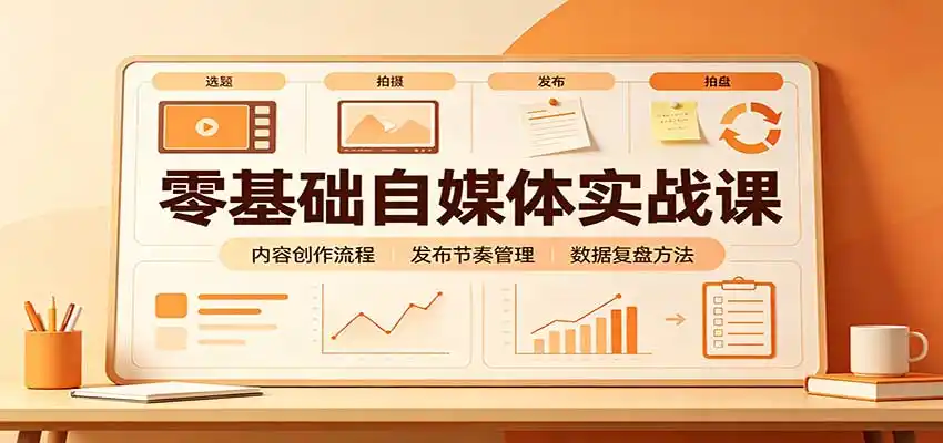 零基础自媒体实战课:赛道人设冷启动,内容创作复盘,公私域商业闭环-副业168副业网