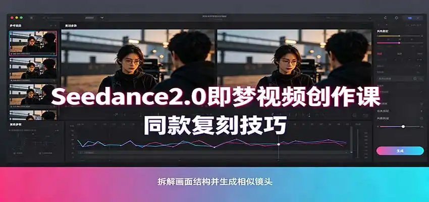 Seedance2.0即梦视频创作课：剧本式视频制作，同款复刻技巧，多行业案例落地教学-副业168副业网