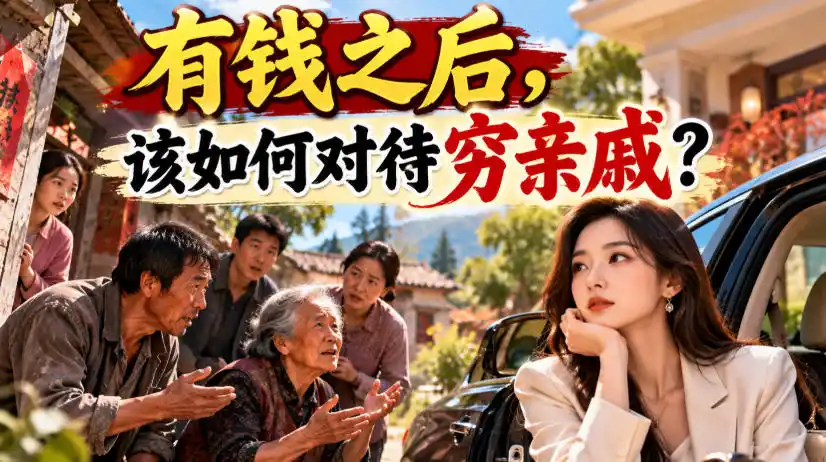 某公众号付费文章:有钱之后,该如何对待穷亲戚?-副业168副业网