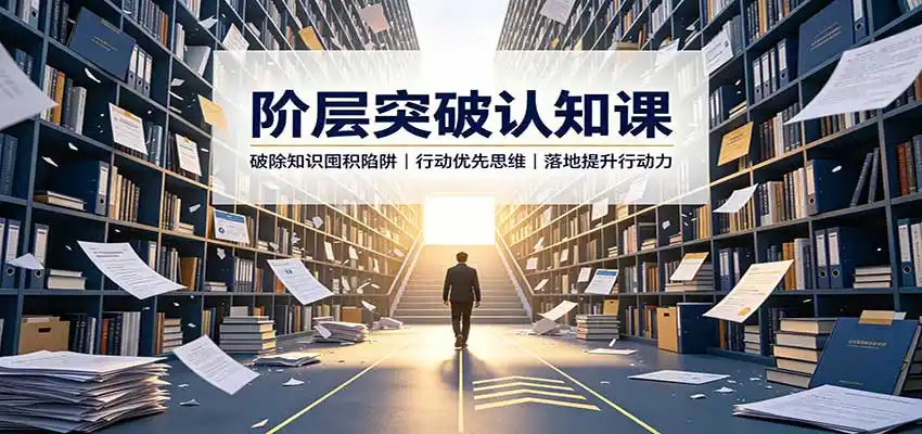 阶层突破认知课：破除知识囤积陷阱，行动优先思维，落地提升行动力-副业168副业网