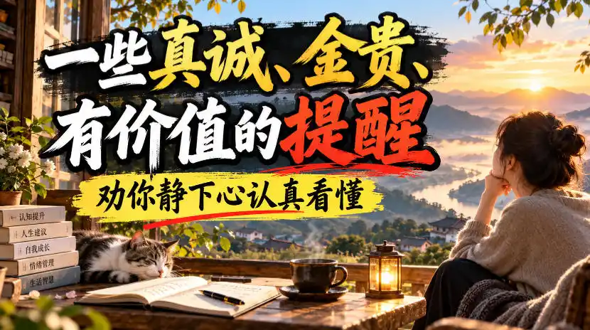 付费文章:一些真诚、金贵、有价值的提醒,劝你静下心认真看懂-副业168副业网