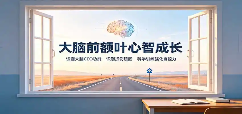 大脑前额叶心智成长:读懂大脑CEO功能,识别损伤诱因,科学训练强化自控力-副业168副业网