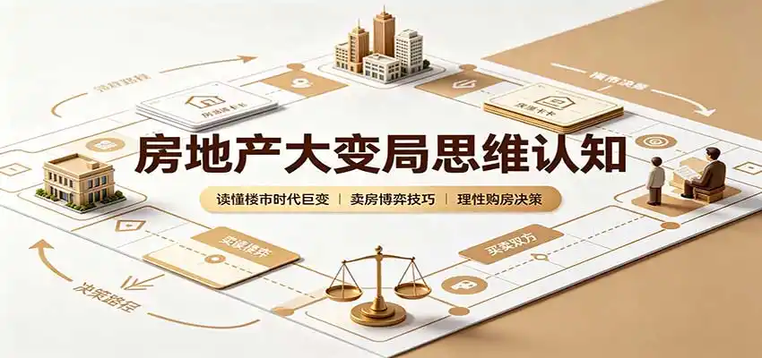 房地产大变局思维认知:读懂楼市时代巨变,卖房博弈技巧,理性购房决策-副业168副业网