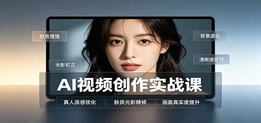 AI视频创作实战课:人物面部情绪调试,真人质感优化,提示词模板与变现方向-副业168副业网
